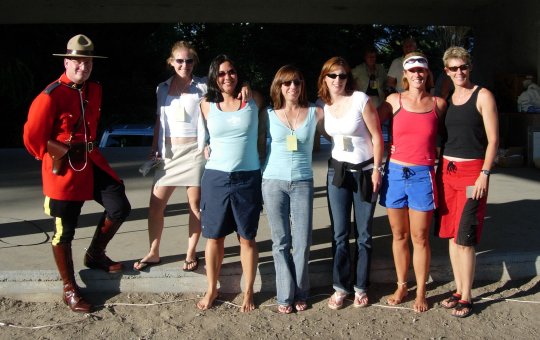 Mountie, Denise, Karen, Leanne, Wendy, Sabrina, Colleen